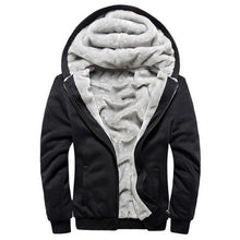 Load image into Gallery viewer, Winter Men Jackets Fleece Warm Hood Thick Parka Velvet Windproof Coats Cardigan Sweatshirts Hoodies Zipper Men Hoodie Jacket
