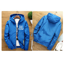 Load image into Gallery viewer, 2019 S-6XL Your OWN Design Brand Logo/Picture White Custom Men and women jackets Plus Size Jacket Men Clothing Outdoor SA-8