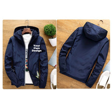 Load image into Gallery viewer, 2019 S-6XL Your OWN Design Brand Logo/Picture White Custom Men and women jackets Plus Size Jacket Men Clothing Outdoor SA-8