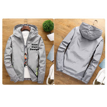 Load image into Gallery viewer, 2019 S-6XL Your OWN Design Brand Logo/Picture White Custom Men and women jackets Plus Size Jacket Men Clothing Outdoor SA-8
