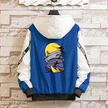 Load image into Gallery viewer, LES KOMAN Pokemon Printing Naruto Spring Autumn New Men Jacket Casul Streetwear Hooded Splice Coats Outwear S-5XL