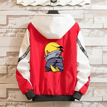Load image into Gallery viewer, LES KOMAN Pokemon Printing Naruto Spring Autumn New Men Jacket Casul Streetwear Hooded Splice Coats Outwear S-5XL