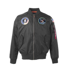 Load image into Gallery viewer, Autumn Apollo Thin 100th SPACE SHUTTLE MISSION Thin MA1 Bomber Hiphop US Air Force Pilot Flight Korean College Jacket For Men