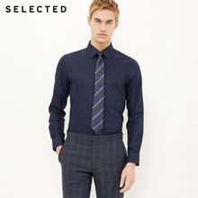 Load image into Gallery viewer, SELECTED Cotton-blend V-neck business long-sleeved shirt |418105543