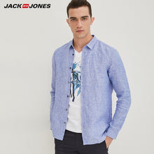 Load image into Gallery viewer, Jack &amp; Jones Brand 2019 NEW 100% Linen slim long sleeves male shirts |217105552
