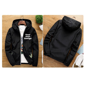 2019 S-6XL Your OWN Design Brand Logo/Picture White Custom Men and women jackets Plus Size Jacket Men Clothing Outdoor SA-8