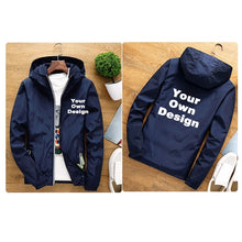 Load image into Gallery viewer, 2019 S-6XL Your OWN Design Brand Logo/Picture White Custom Men and women jackets Plus Size Jacket Men Clothing Outdoor SA-8
