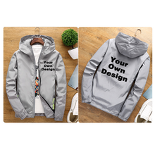 Load image into Gallery viewer, 2019 S-6XL Your OWN Design Brand Logo/Picture White Custom Men and women jackets Plus Size Jacket Men Clothing Outdoor SA-8
