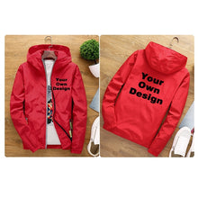 Load image into Gallery viewer, 2019 S-6XL Your OWN Design Brand Logo/Picture White Custom Men and women jackets Plus Size Jacket Men Clothing Outdoor SA-8
