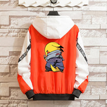 Load image into Gallery viewer, LES KOMAN Pokemon Printing Naruto Spring Autumn New Men Jacket  Casul Streetwear Hooded Splice  Coats Outwear S-5XL
