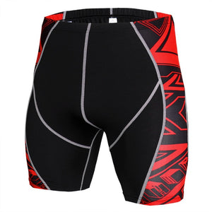 Newest Summer Compression Shorts Fitness Shorts Men MMA Bermuda Skull Thermal Sportswear Shorts Rashguard Bodybuilding Tights