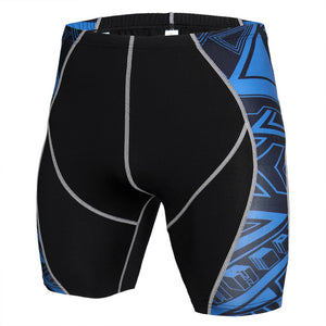 Newest Summer Compression Shorts Fitness Shorts Men MMA Bermuda Skull Thermal Sportswear Shorts Rashguard Bodybuilding Tights