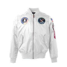 Load image into Gallery viewer, Autumn Apollo Thin 100th SPACE SHUTTLE MISSION Thin MA1 Bomber Hiphop US Air Force Pilot Flight Korean College Jacket For Men
