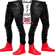 Load image into Gallery viewer, 2019 Men Stylish Ripped Jeans Pants Biker Skinny Slim Straight Frayed Denim Trousers New Fashion skinny jeans men Clothes
