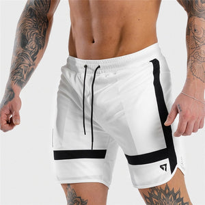 NEW Fitness Sweatpants Shorts Man Summer Gyms Workout Male Breathable Mesh Quick dry Sportswear Jogger Beach Brand Short Pants